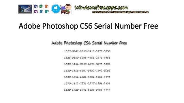 Serial number photoshop cs6 for mac